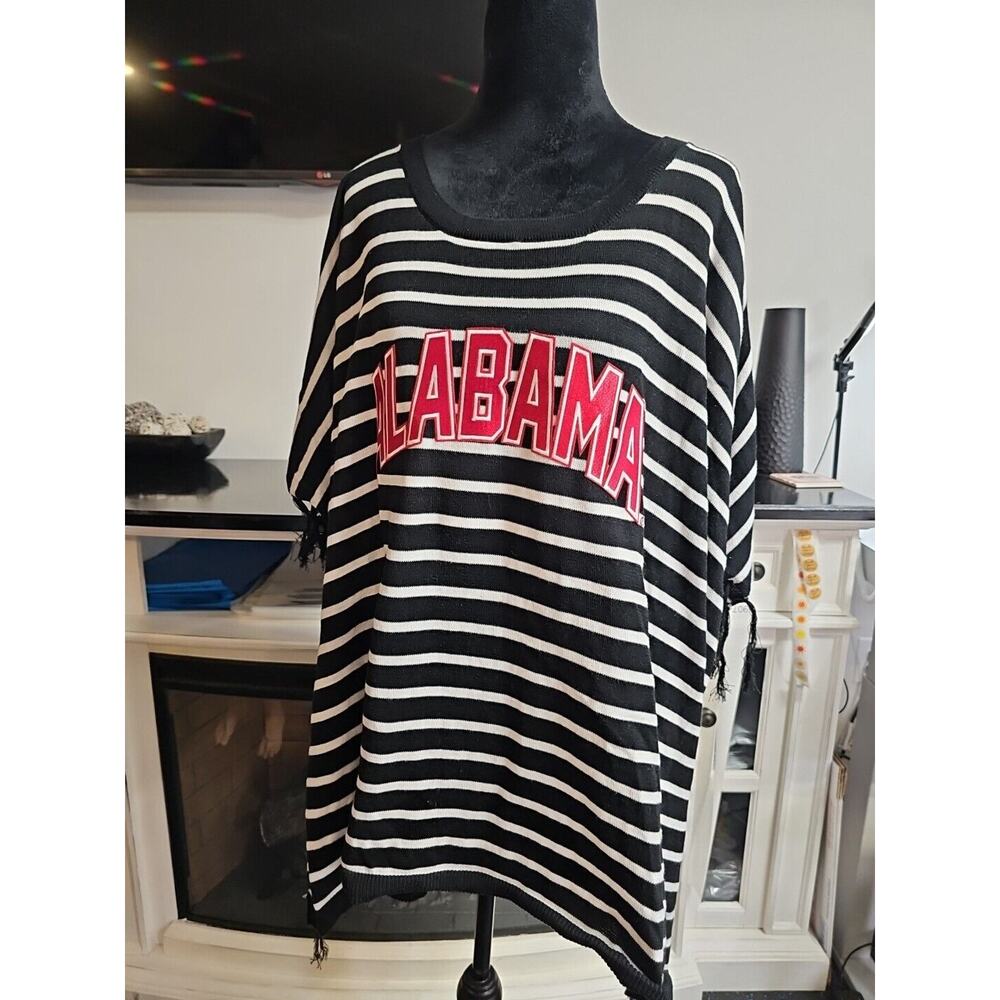 Gameday Couture Poncho Sweater Womens XL / XXL Alabama Roll Tide Tassels